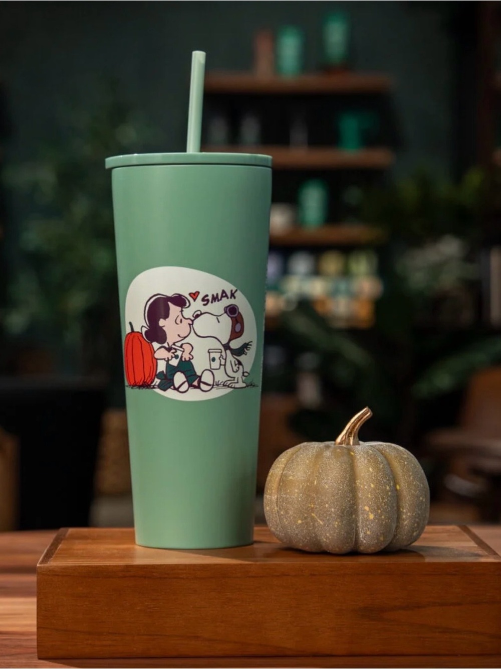 Starbucks X Peanuts Collab The Great Pumpkin 24 Ounce Cold Cup Tumbler
